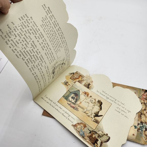 2 RARE vintage Tales From Kittenland Book 1992 B.Shackman & Co. cats Victorian - Picture 8 of 10
